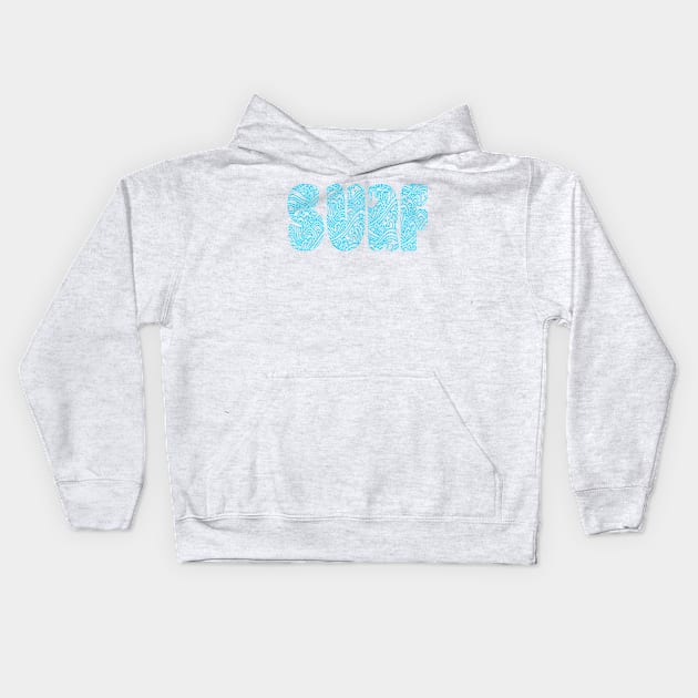 Surf Kids Hoodie by yayor